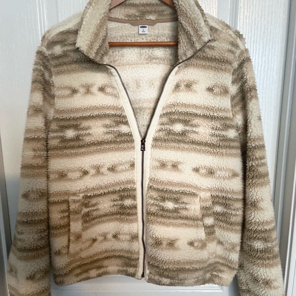 Comfy fleece jacket.